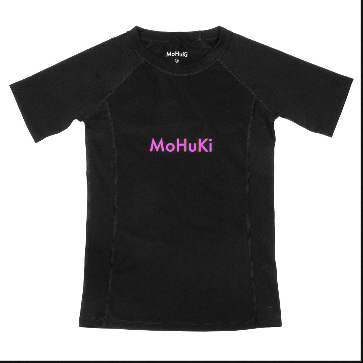 Kids Rashguard Sun Protectant T-Shirt - Black/Pink - Mohuki4Swimming