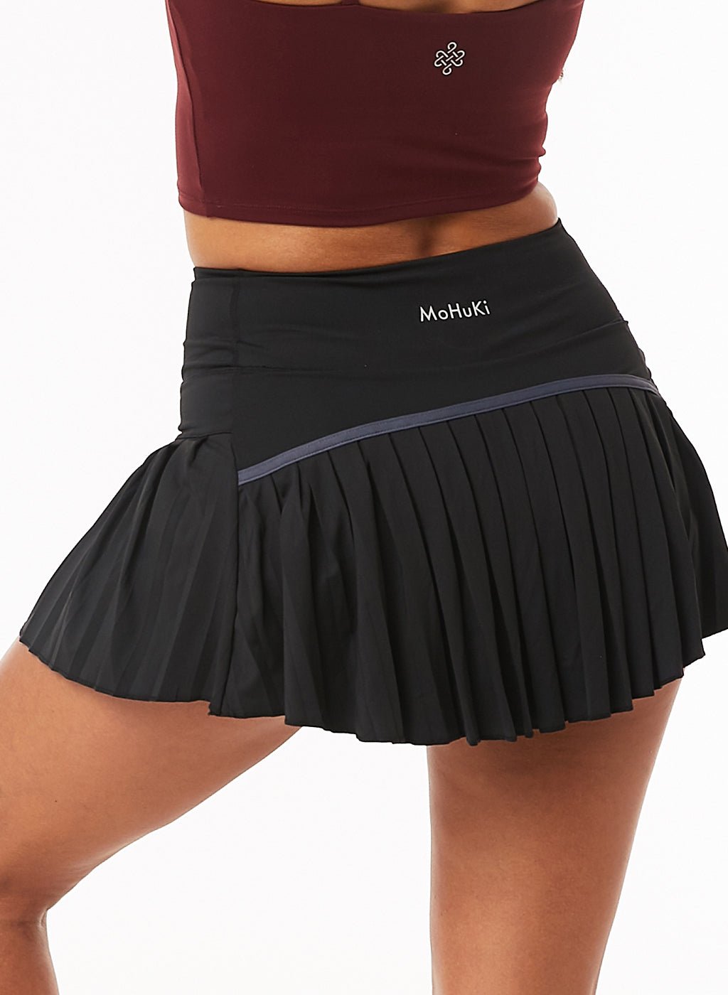 Leti Pleated Padel Skirt - Black - MohukiXSSkirts