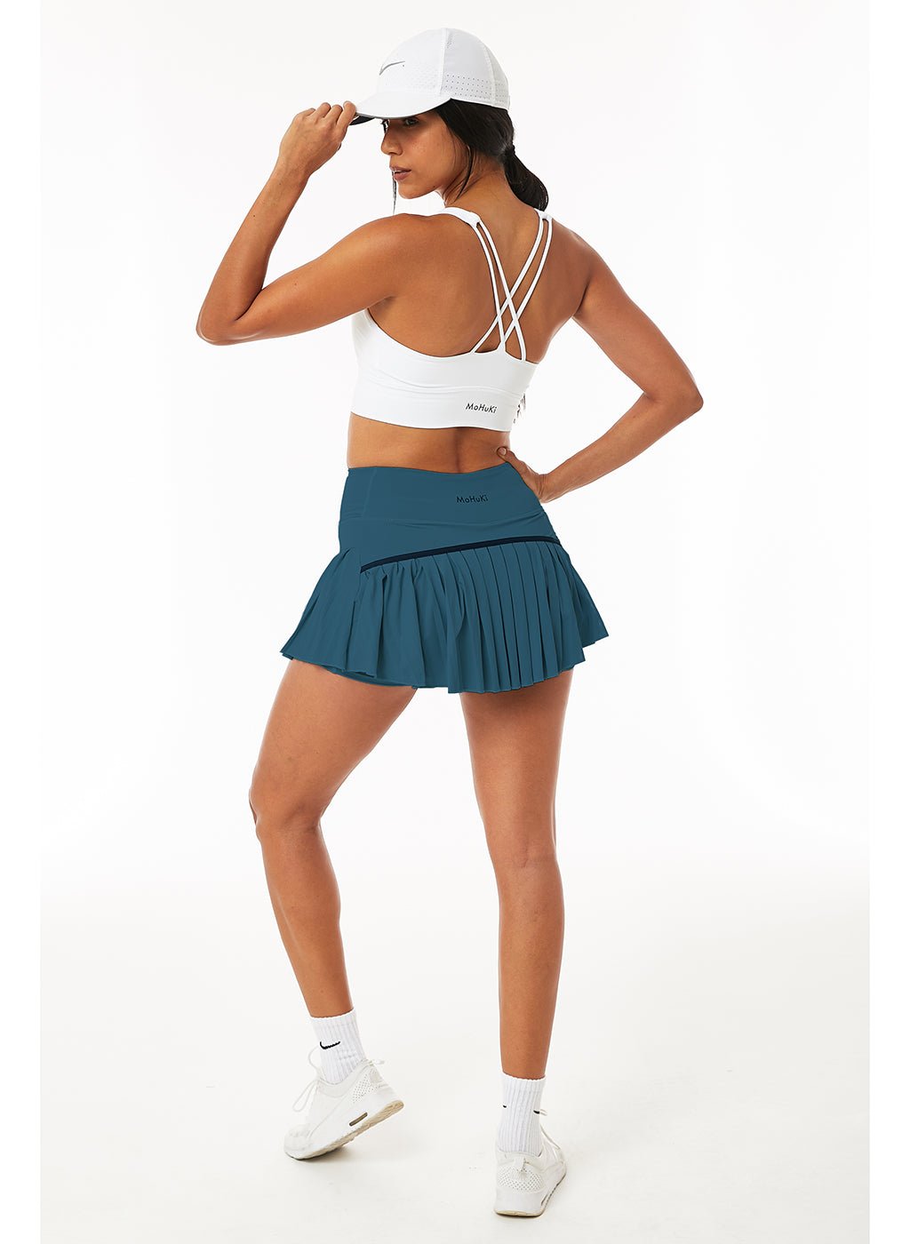 Leti Pleated Padel Skirt - Dark Green - MohukiXSSkirts