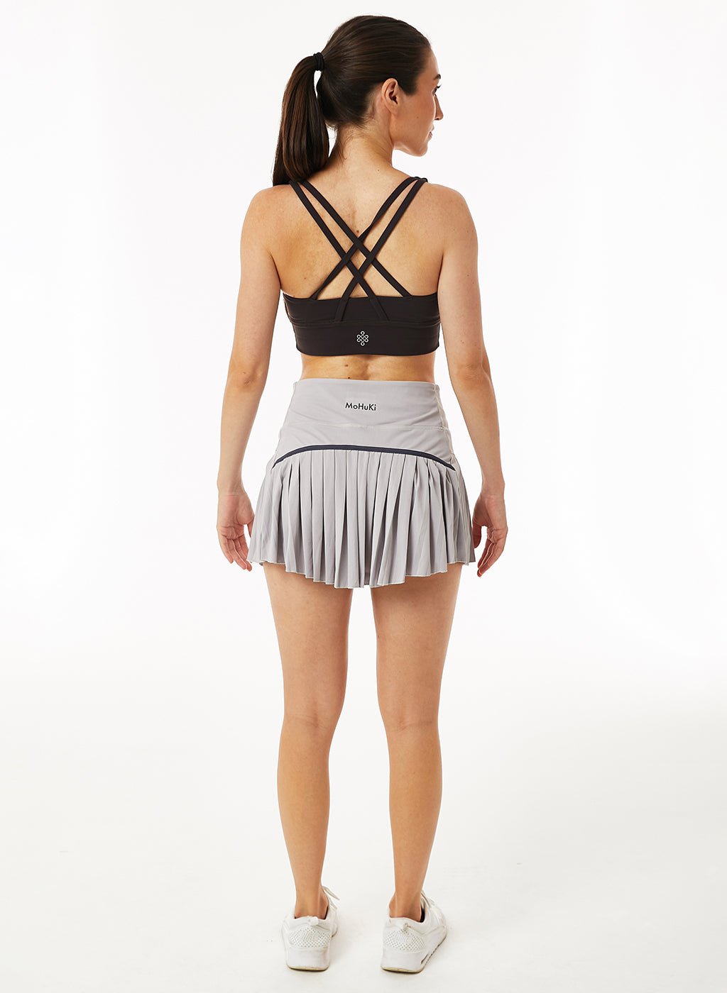 Leti Pleated Padel Skirt - Grey - MohukiXSSkirts