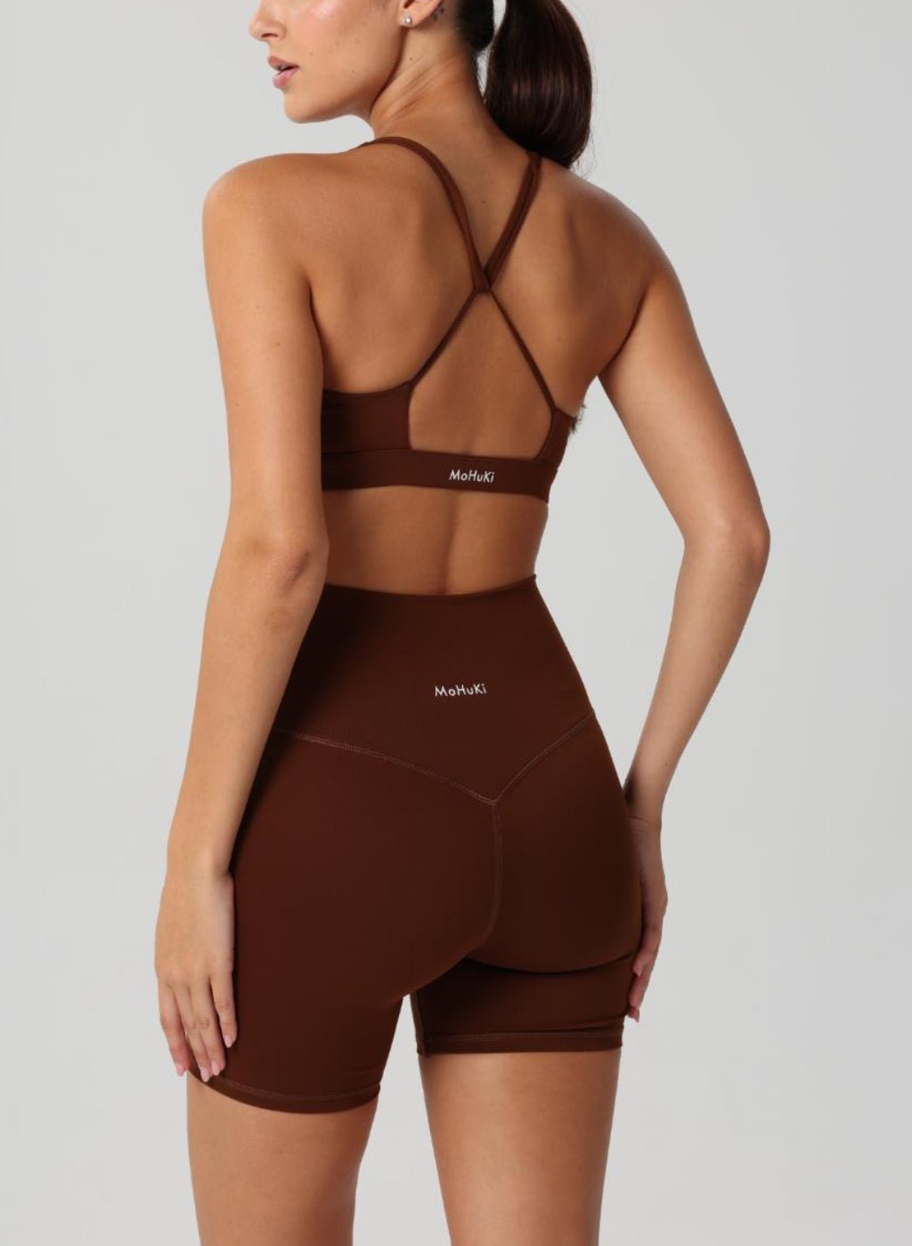 Levi High Waist Shorts - Chocolate - MohukiXSShorts