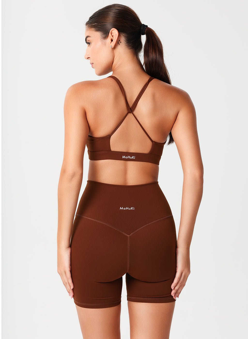 Levi High Waist Shorts - Chocolate - MohukiXSShorts
