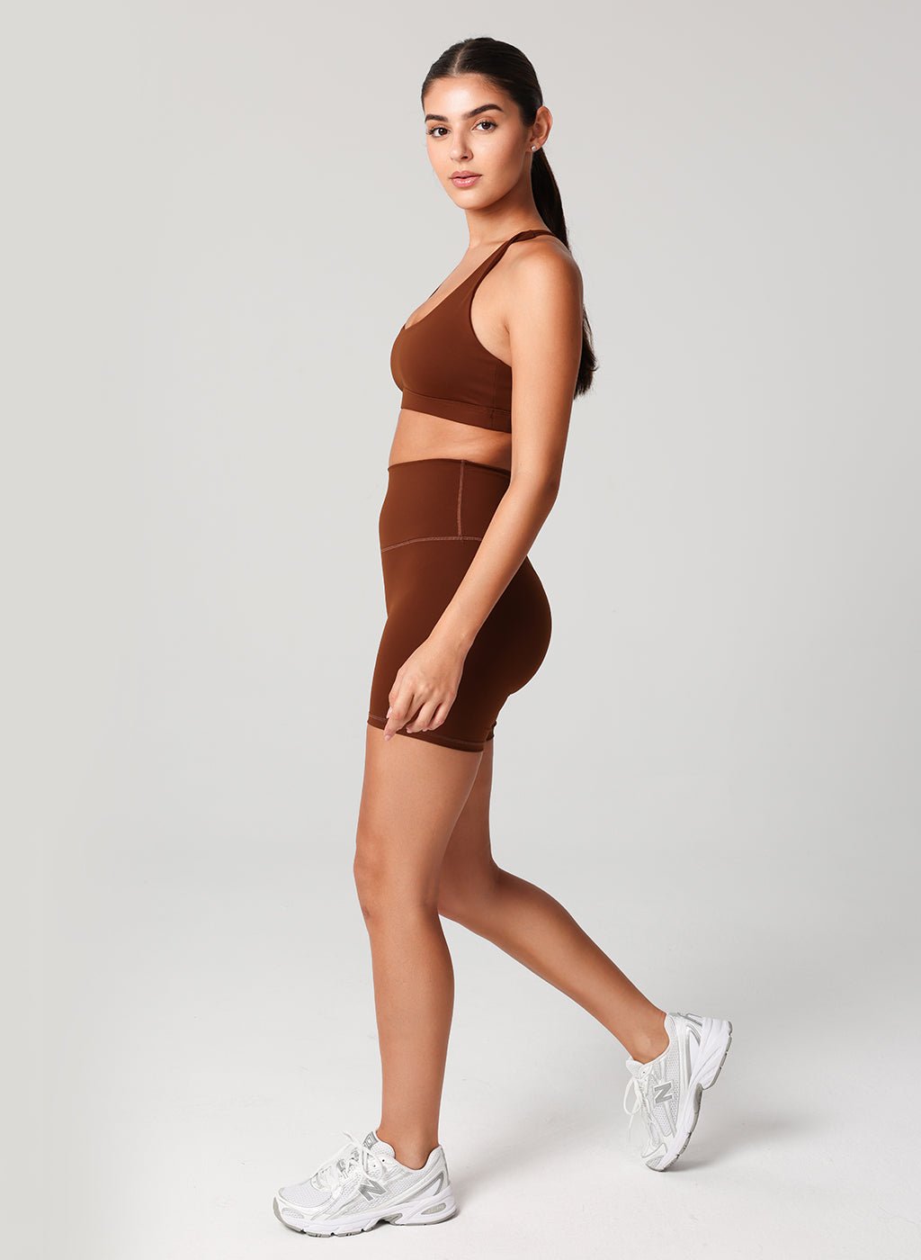 Levi High Waist Shorts - Chocolate - MohukiXSShorts