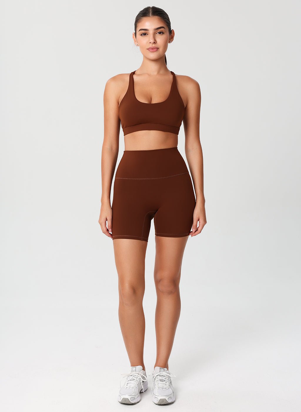 Levi High Waist Shorts - Chocolate - MohukiXSShorts
