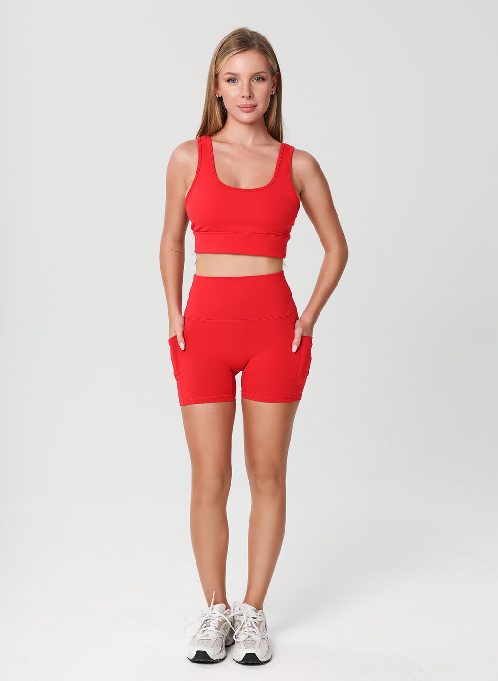 Levi Side Pocket Shorts - Red - MohukiXSShorts