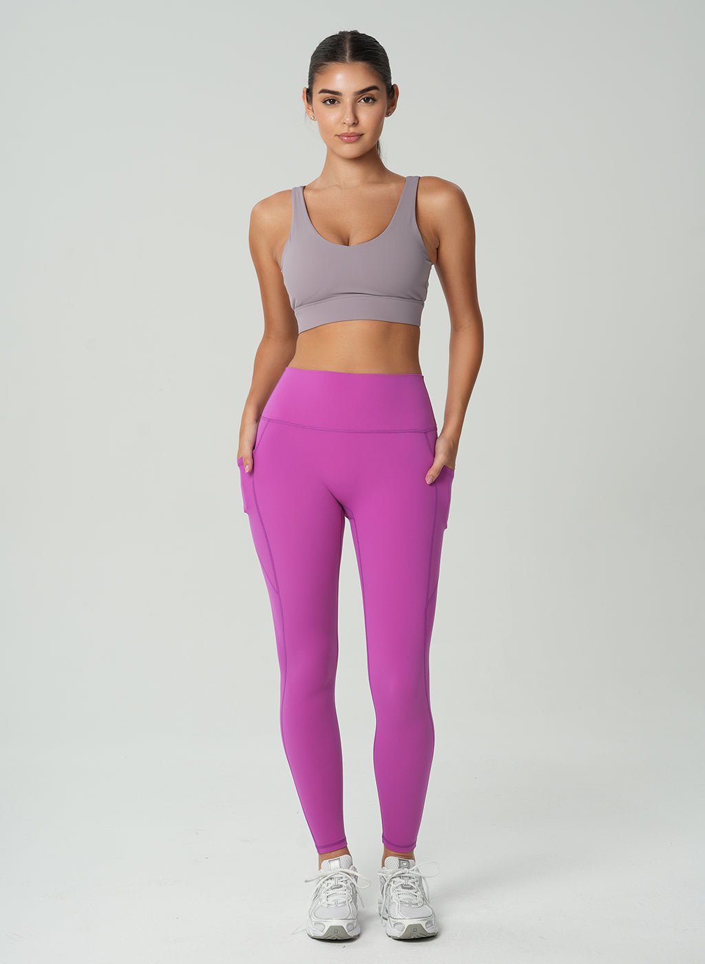 Lily Side Pocket Leggings - Violet - MohukiXSLeggings