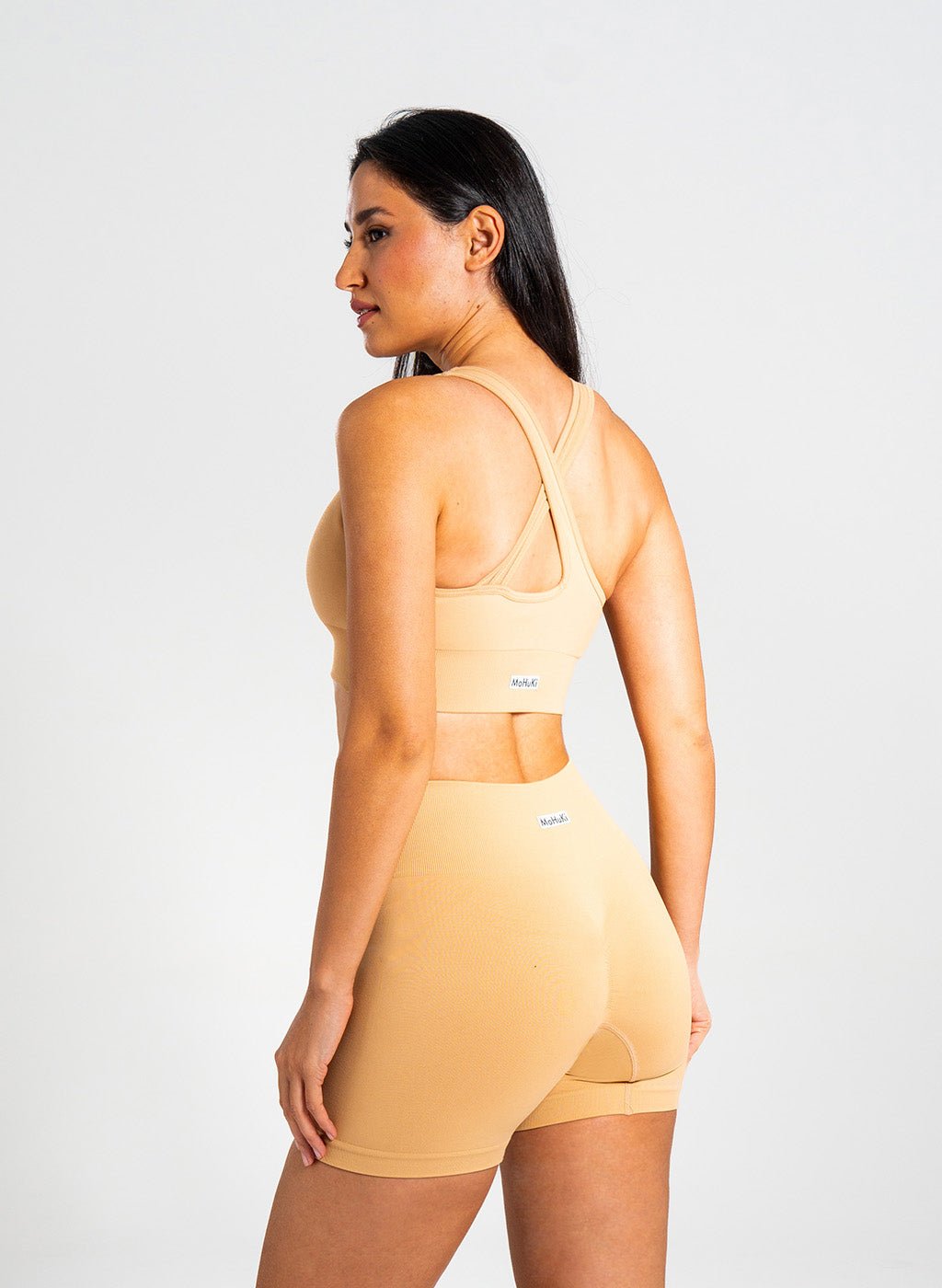 Lyla Collection - Cross back Bra - Khaki - MohukiSSports Bras