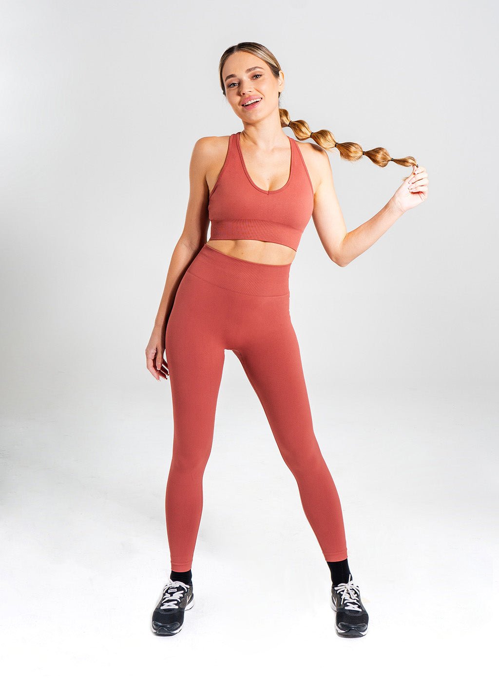 Lyla Collection - Racer Bra - Maroon - MohukiSSports Bras