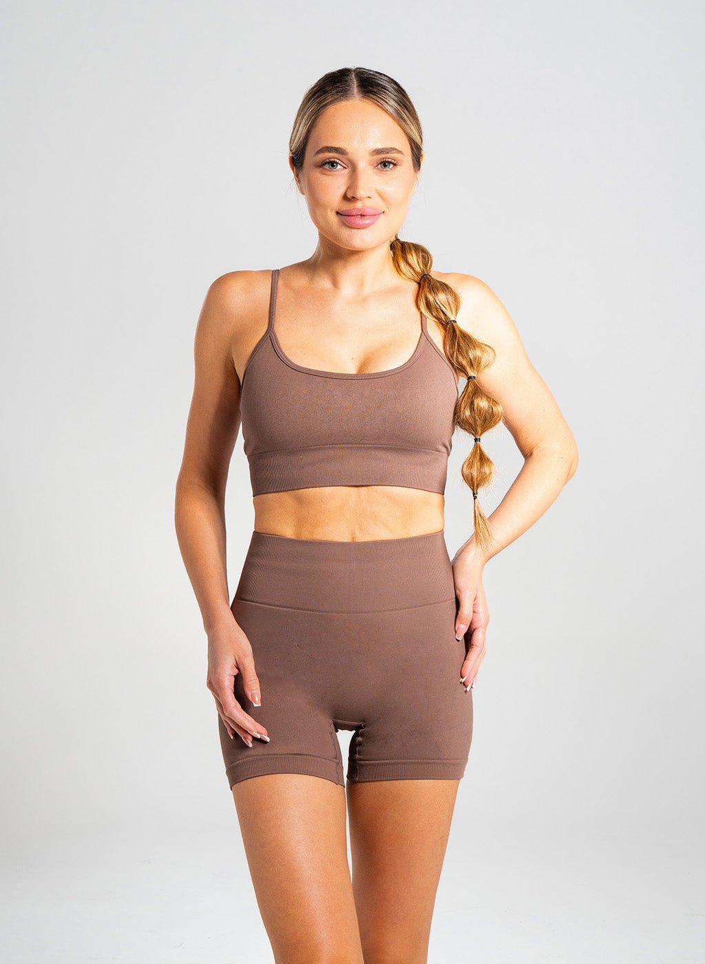 Lyla Collection - Sling Bra - Brown - MohukiSSports Bras