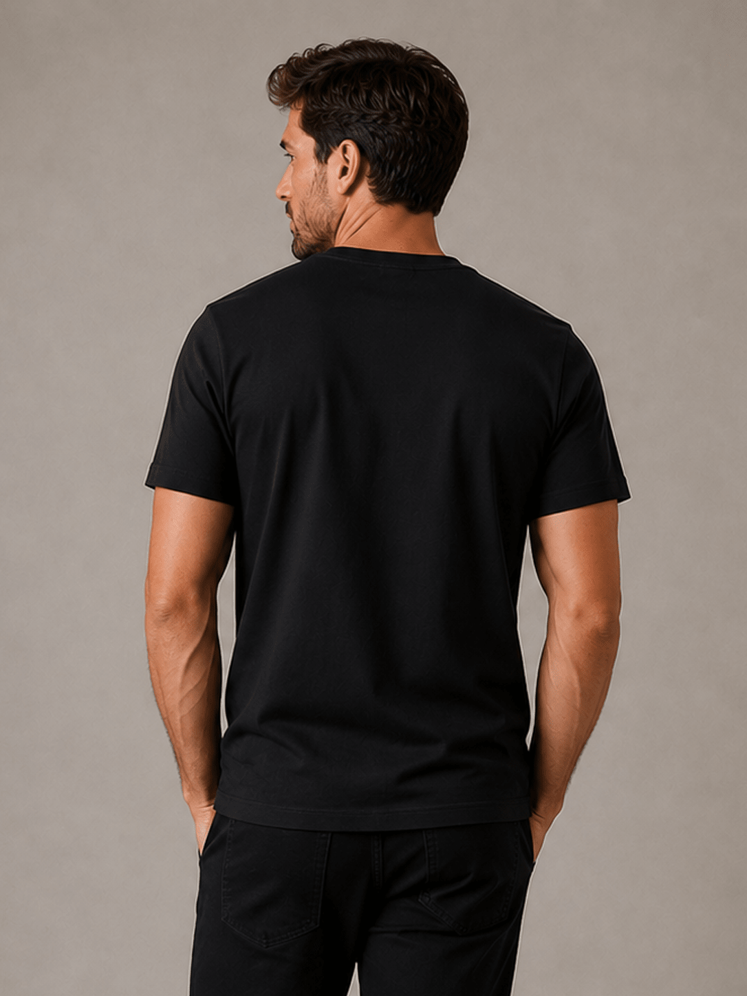 Mens Cotton T-shirt - Black - MohukiST-Shirts