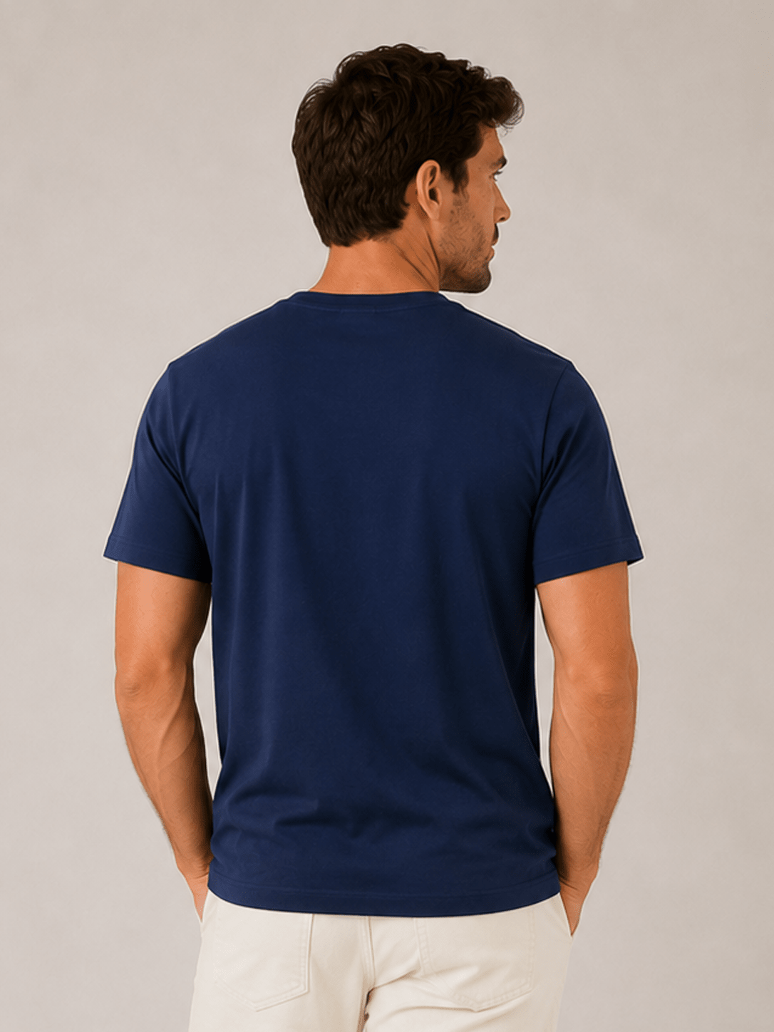 Mens Cotton T-Shirt - Navy - MohukiST-Shirts