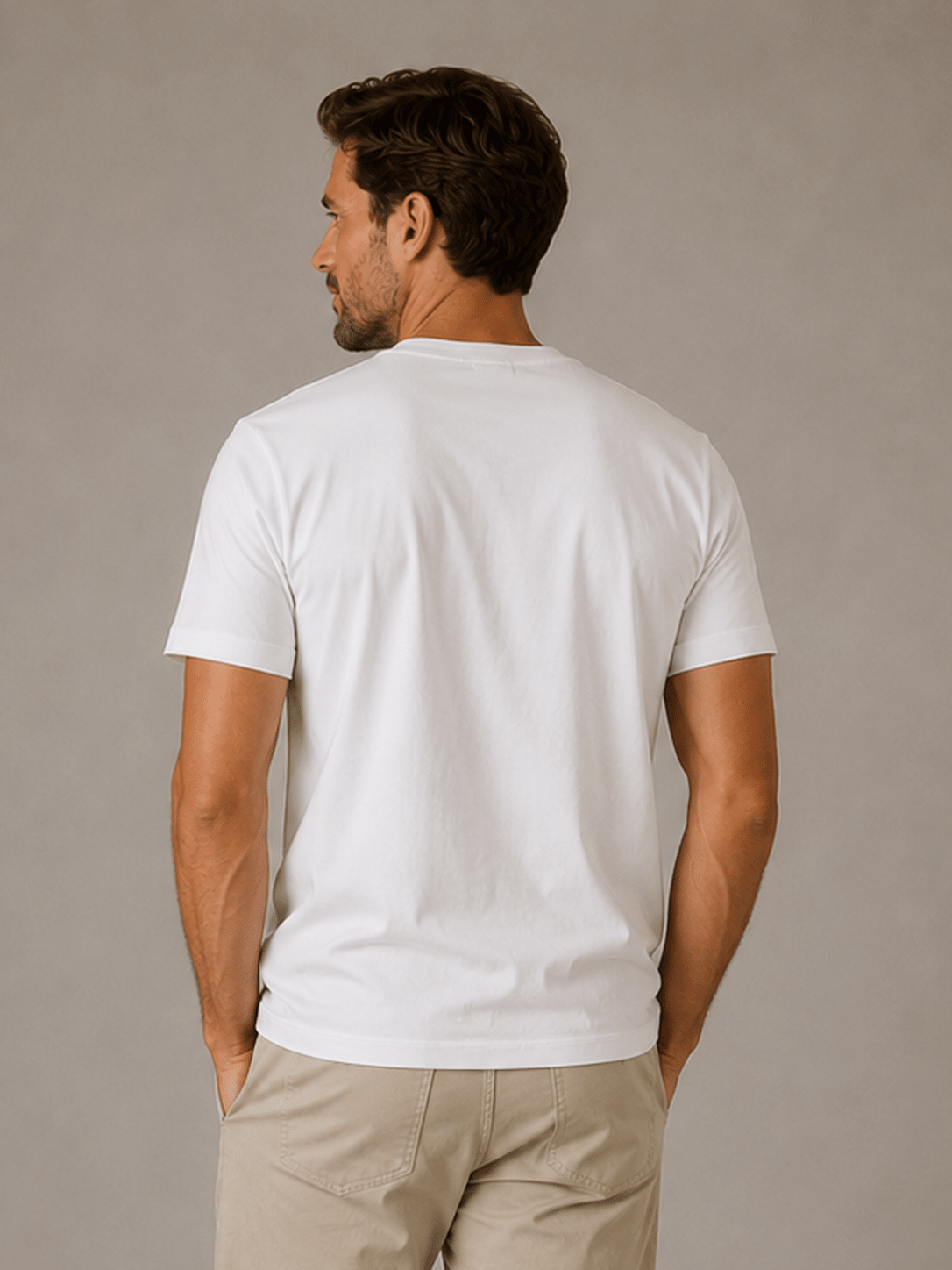Mens Cotton T-shirt - White - MohukiST-Shirts