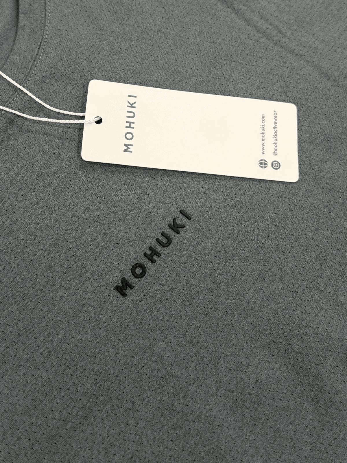Mens Knitted Sports T-shirt-Grey - MohukiST-Shirts