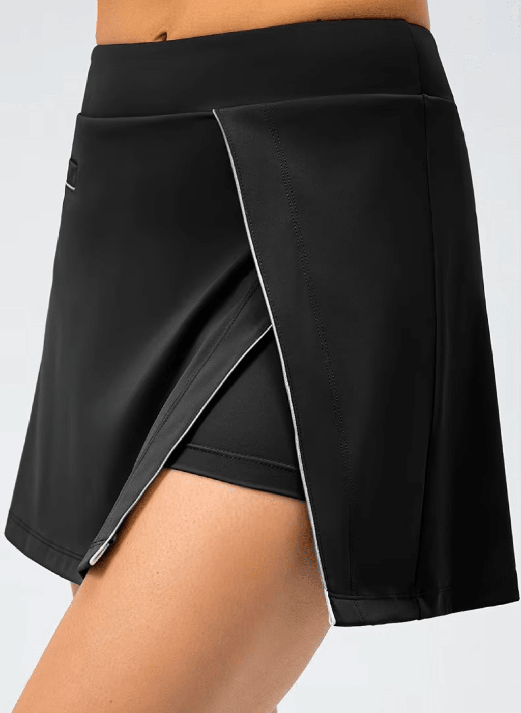 Nora Tennis Skirt - Black - MohukiXSSkirts
