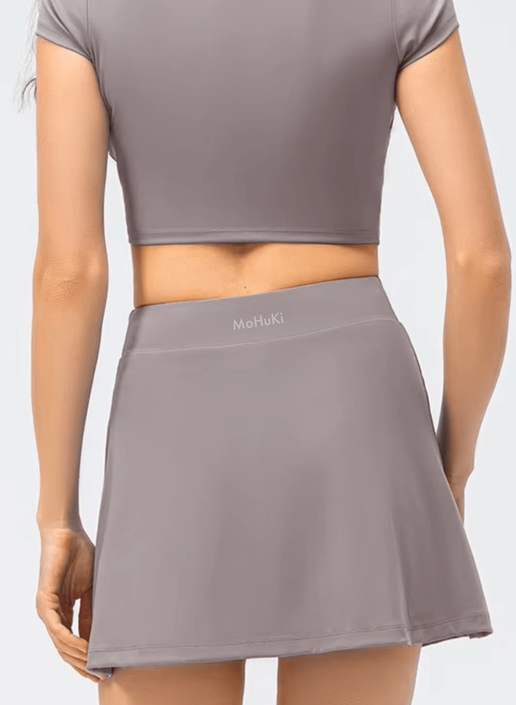 Nora Tennis Skirt - Grey Purple - MohukiXSSkirts