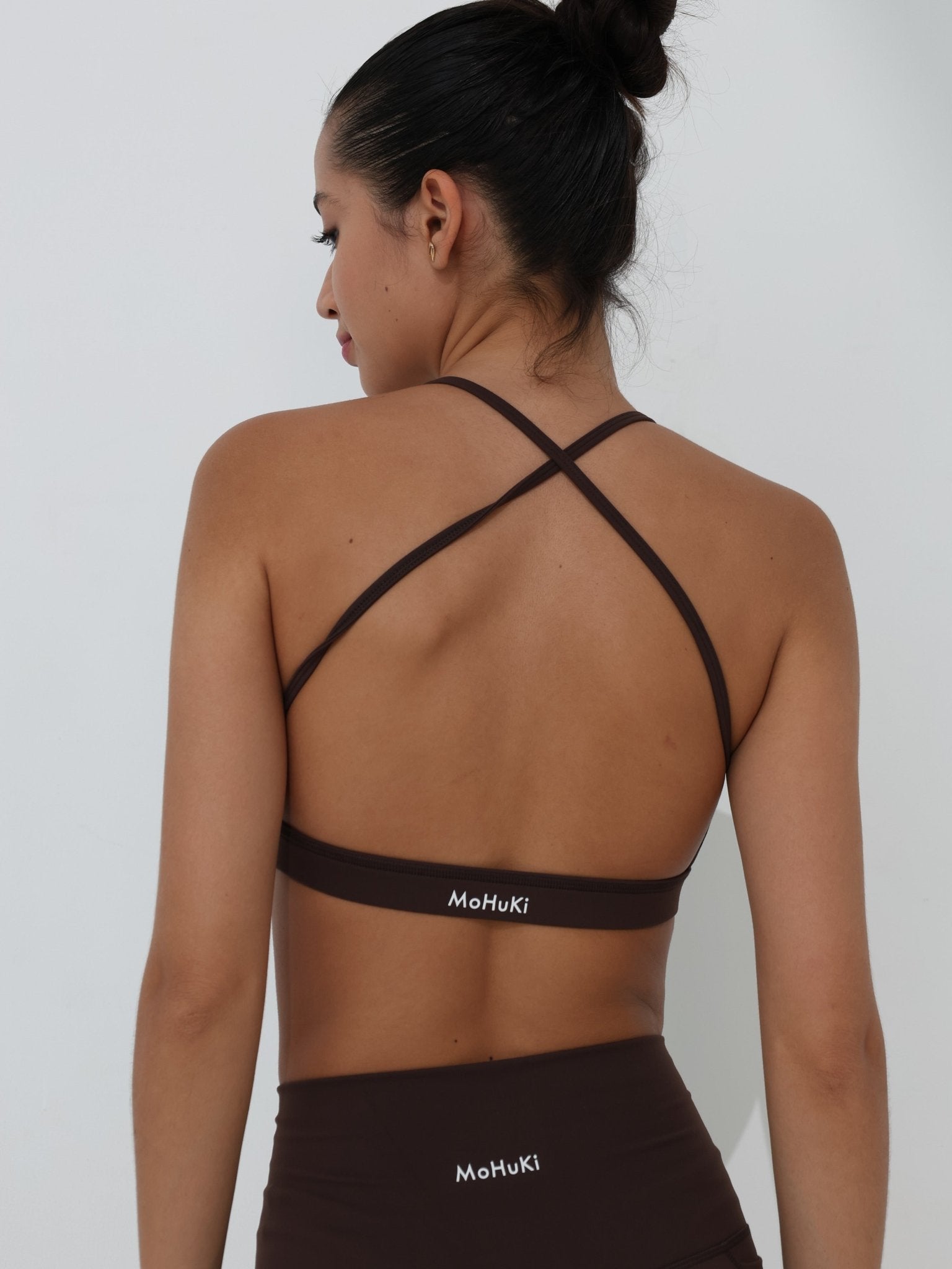 Olivia Backless Bra - Chocolate Brown - MohukiXSSports Bras