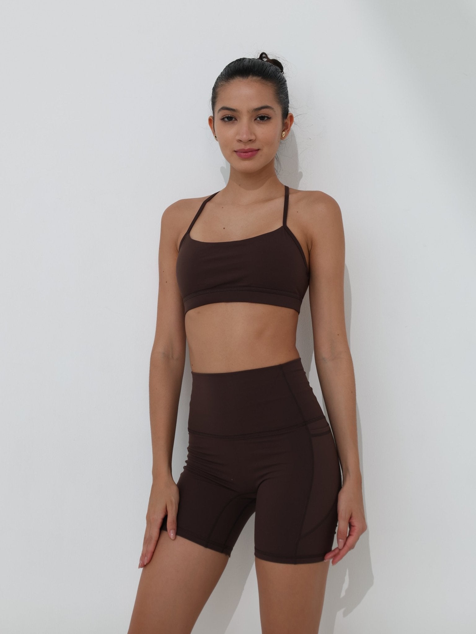 Olivia Backless Bra - Chocolate Brown - MohukiXSSports Bras