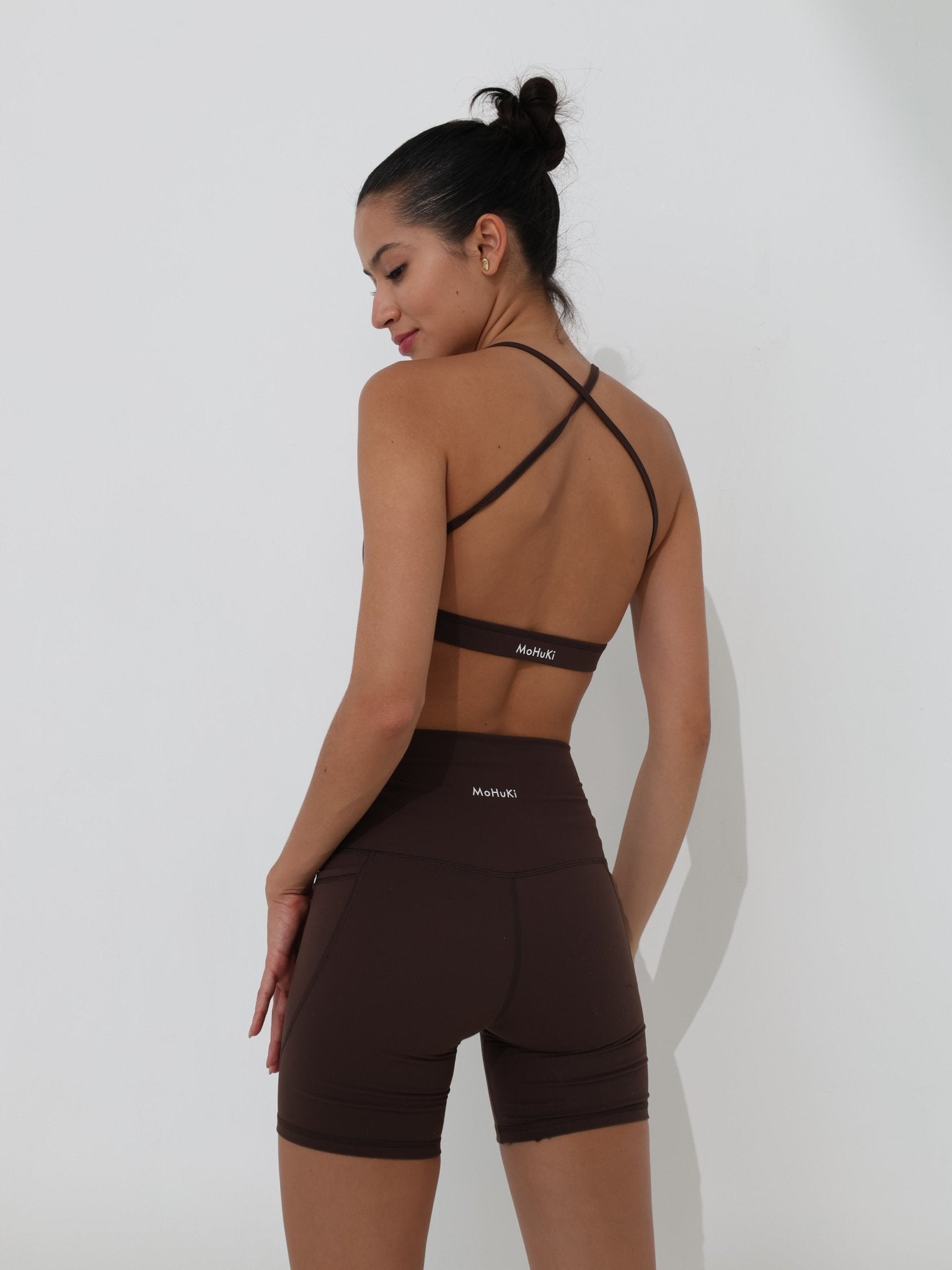 Olivia Backless Bra - Chocolate Brown - MohukiXSSports Bras