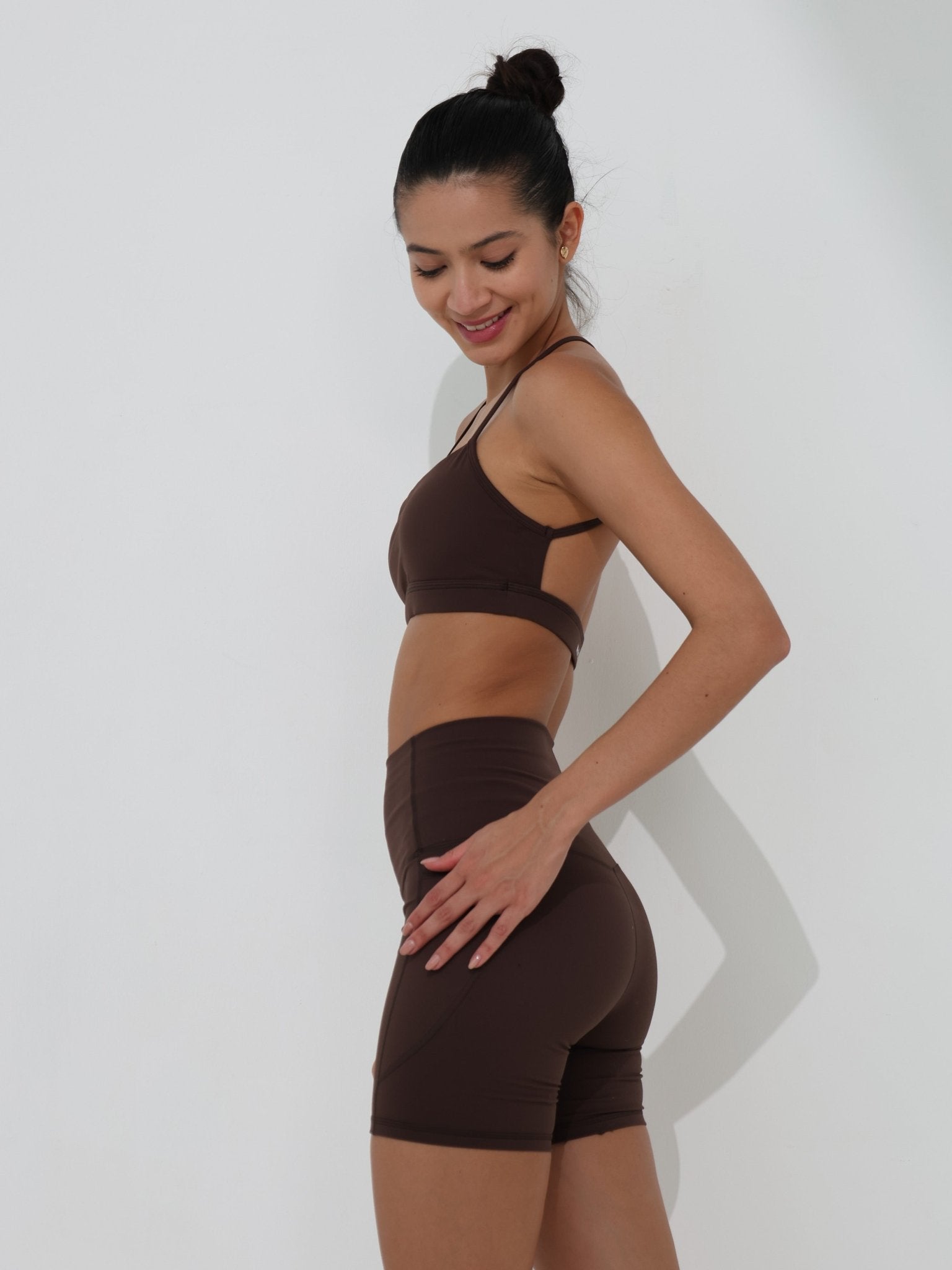 Olivia Backless Bra - Chocolate Brown - MohukiXSSports Bras