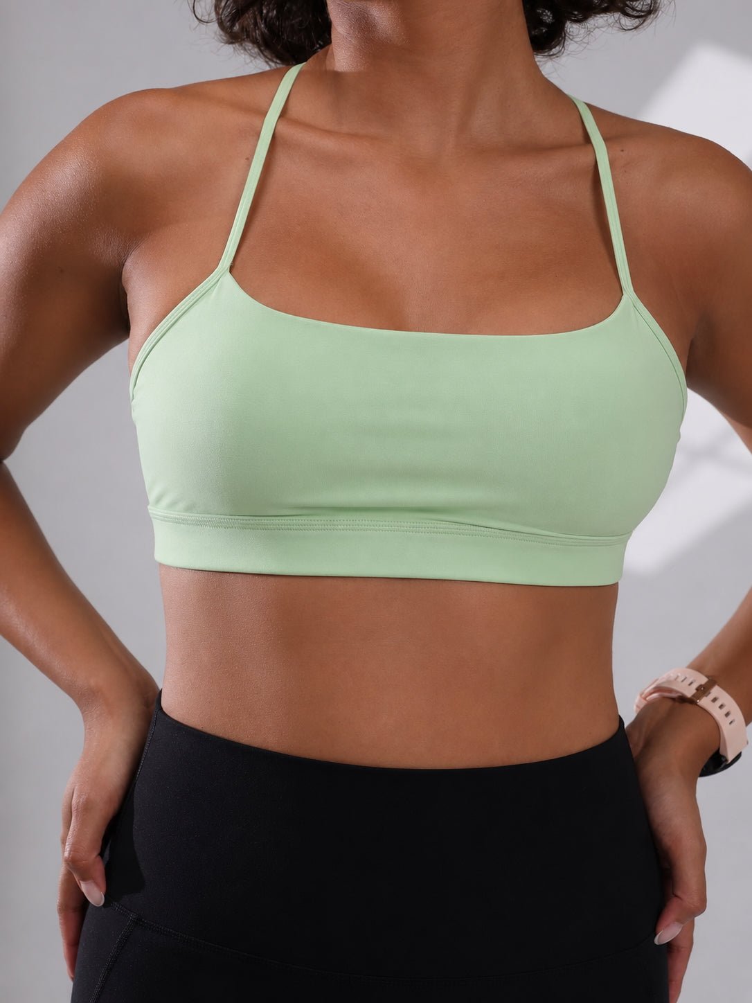 Olivia Backless Bra - Easy Green - MohukiXSSports Bras