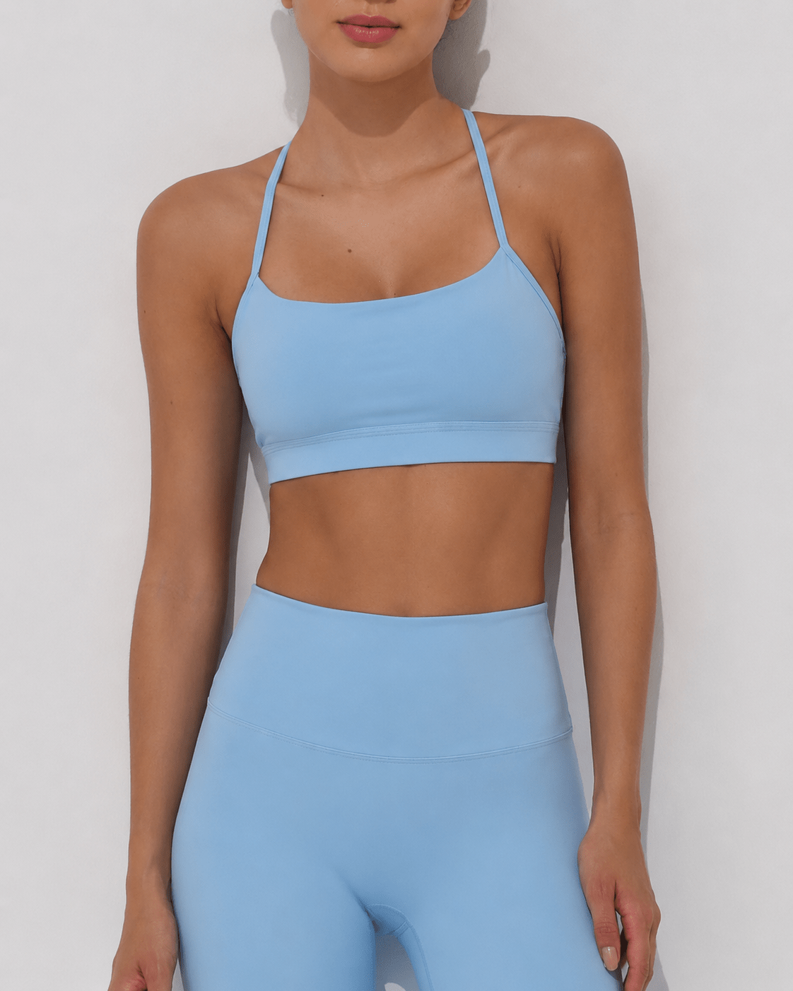 Olivia Backless Bra - Light Blue - MohukiXSSports Bras