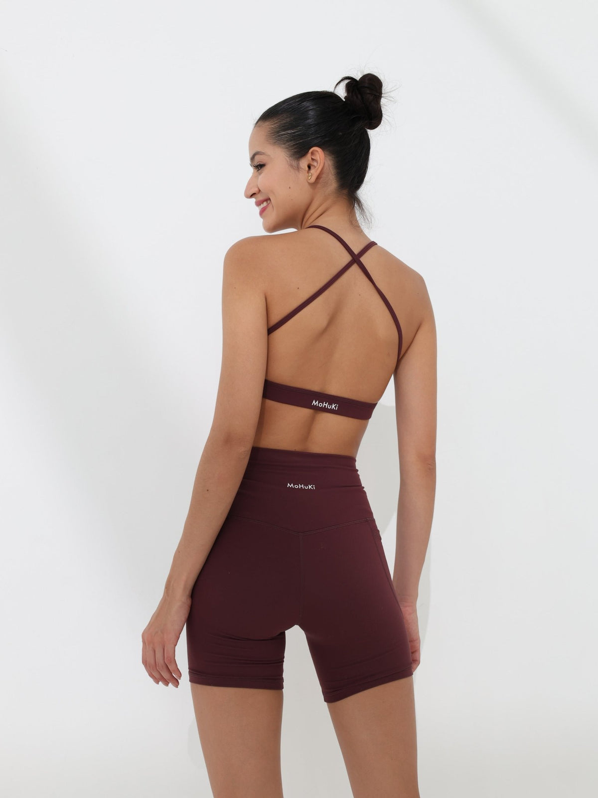 Olivia Backless Bra - Reddish Brown - MohukiXSSports Bras