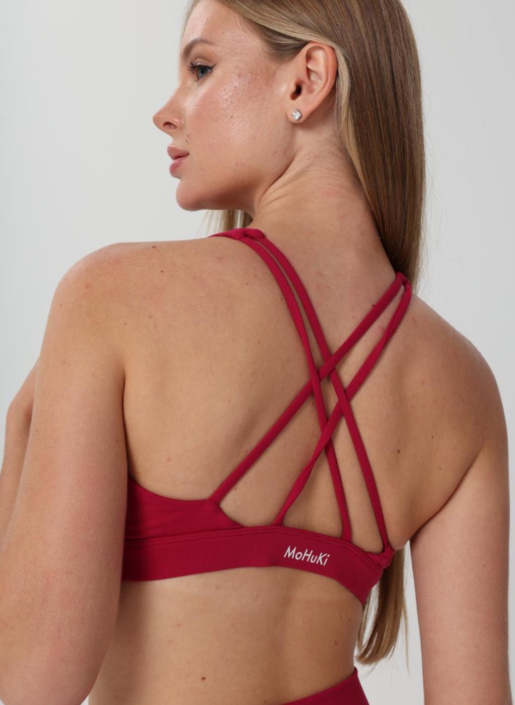 Olivia High Neck Sports Bra - Magenta - MohukiXSSports Bras
