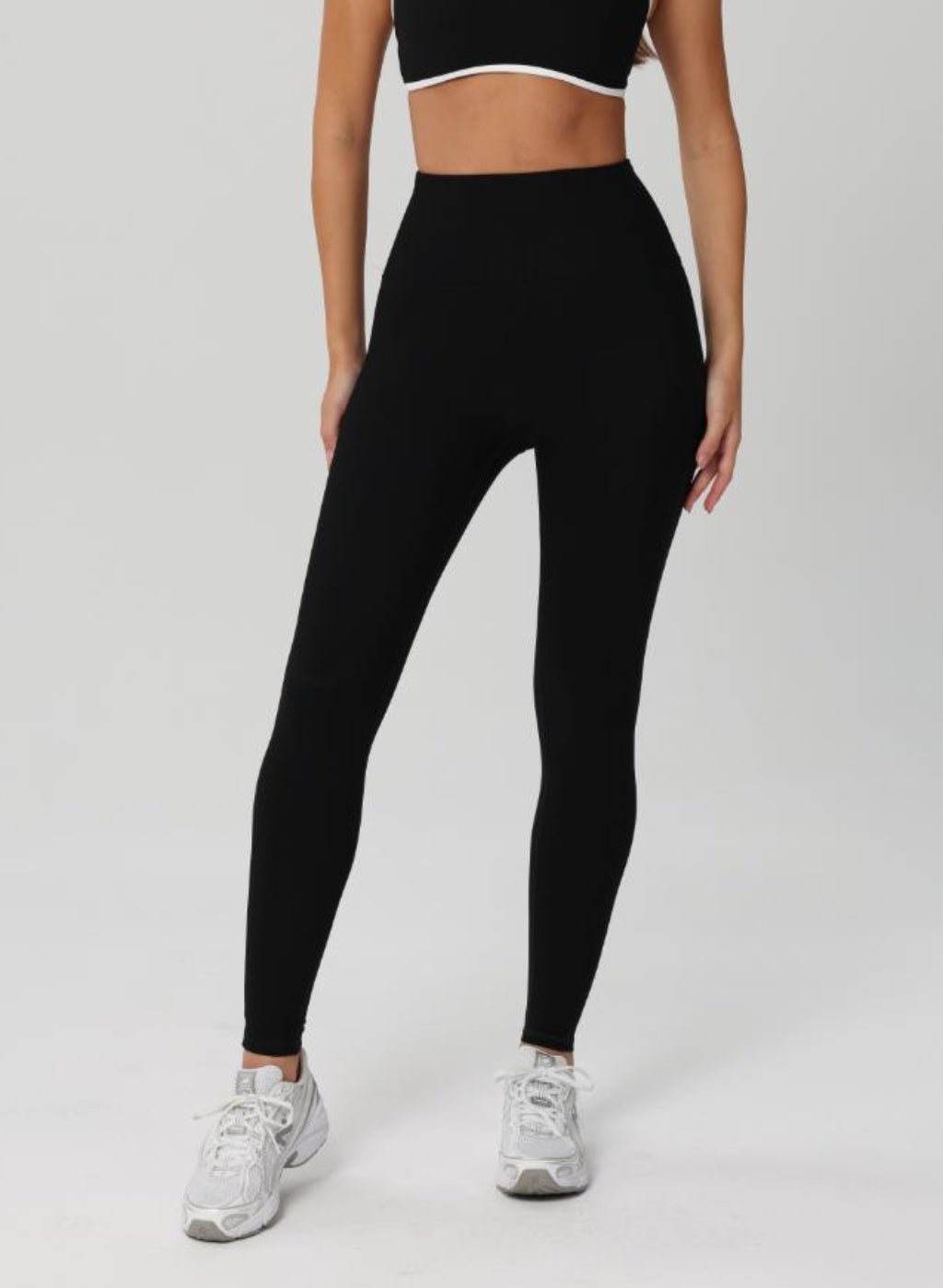 Olivia Ribbed High Waist Legging - Black - MohukiXSLeggings
