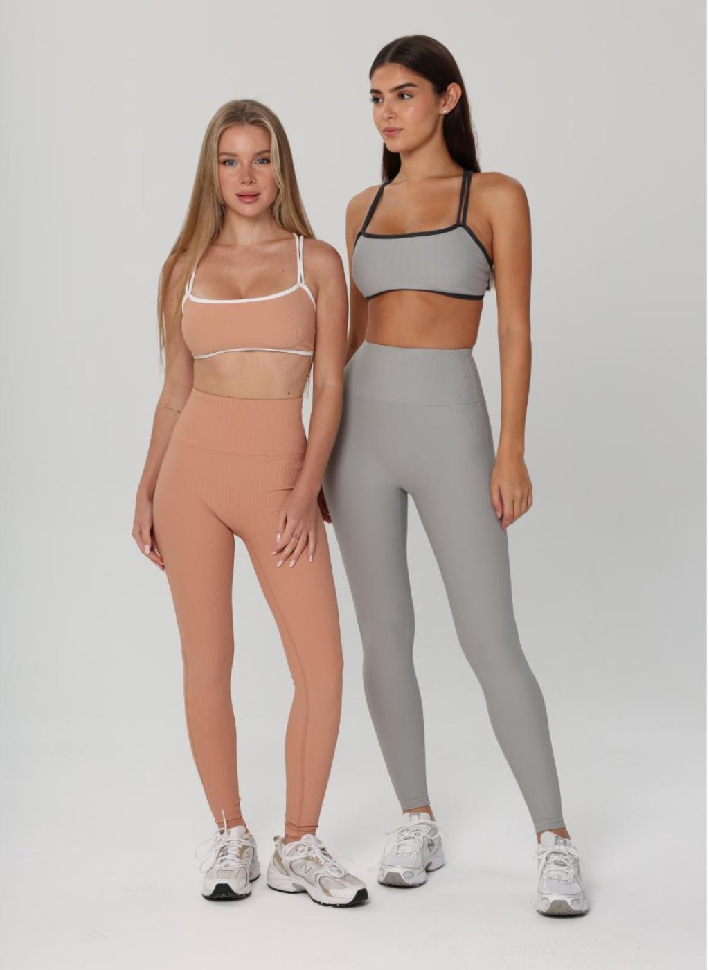 Olivia Ribbed High Waist Legging - Dark Orange - MohukiXSLeggings