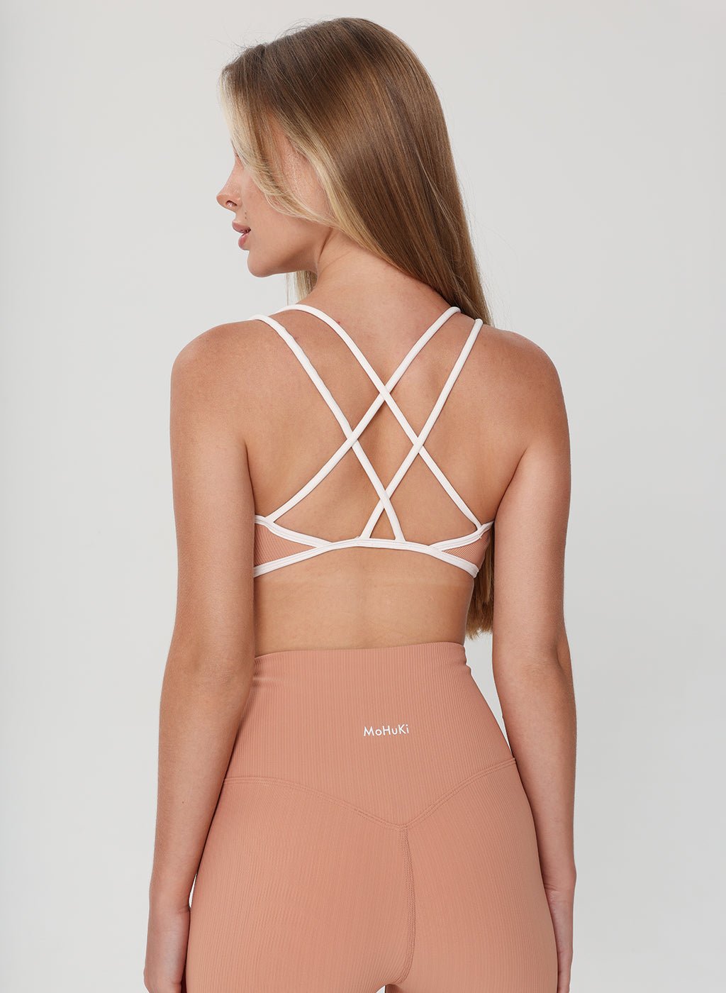 Olivia Ribbed High Waist Legging - Dark Orange - MohukiXSLeggings