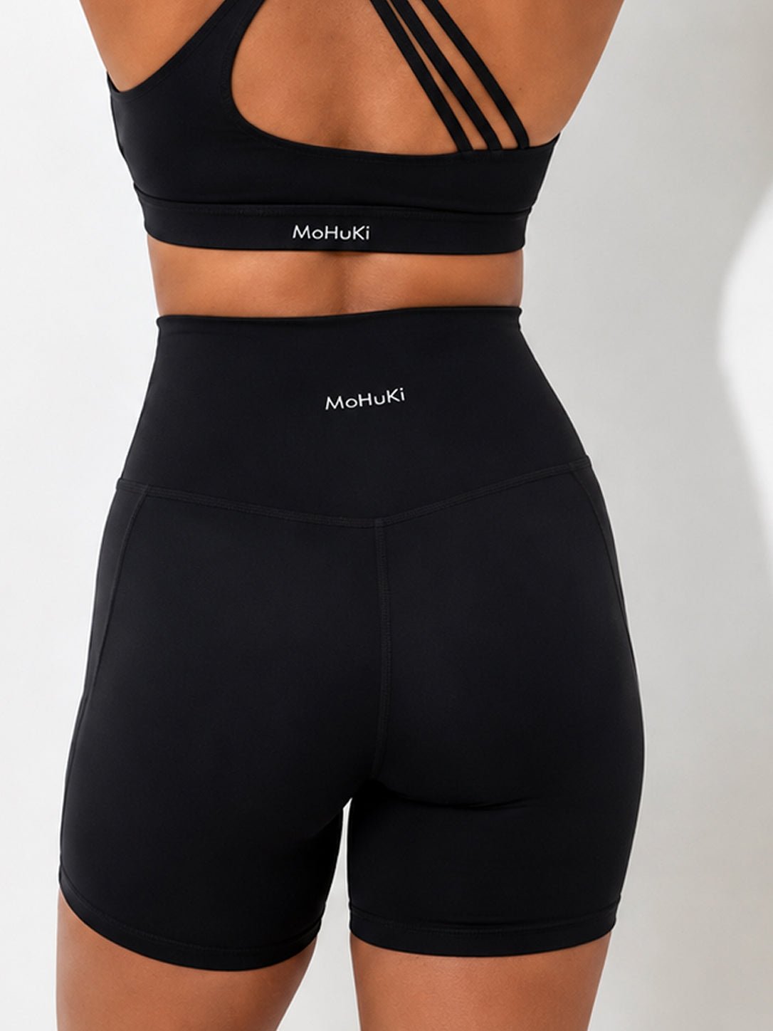 Olivia Side Pocket Shorts - Black - MohukiXSShorts