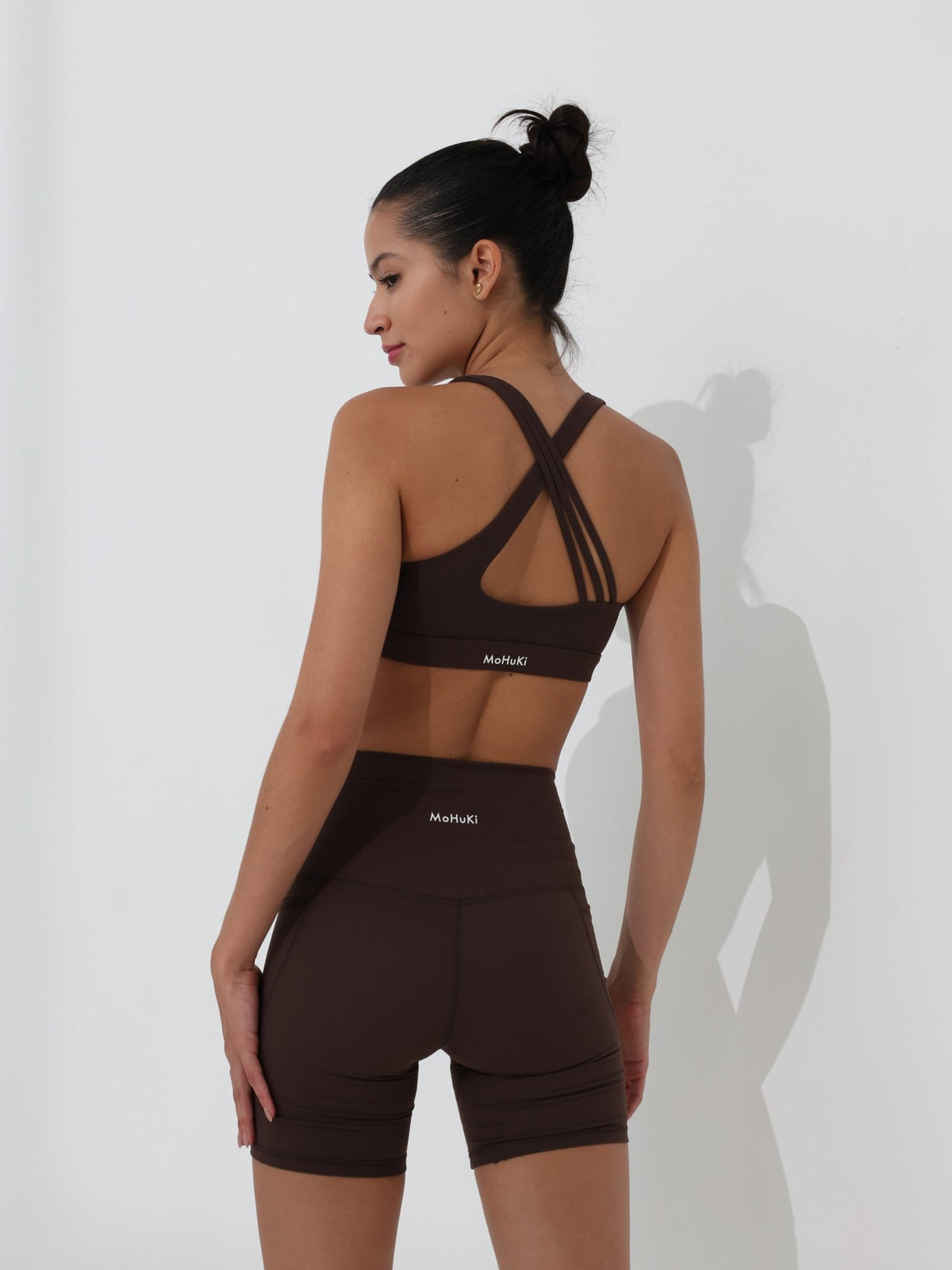 Olivia Side Pocket Shorts - Chocolate Brown - MohukiXSShorts