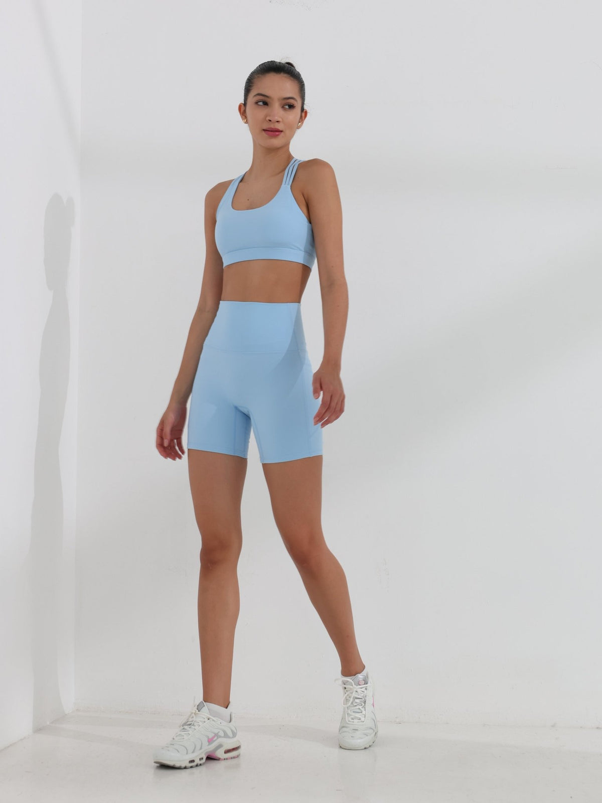 Olivia Side Pocket Shorts - Light Blue - MohukiXSShorts