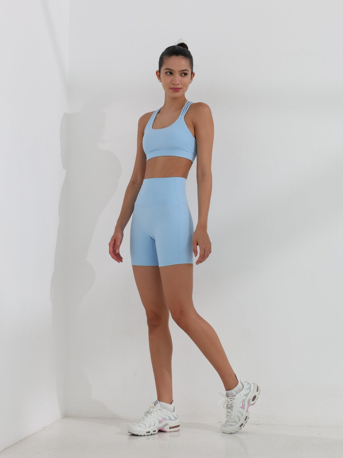 Olivia Side Pocket Shorts - Light Blue - MohukiXSShorts