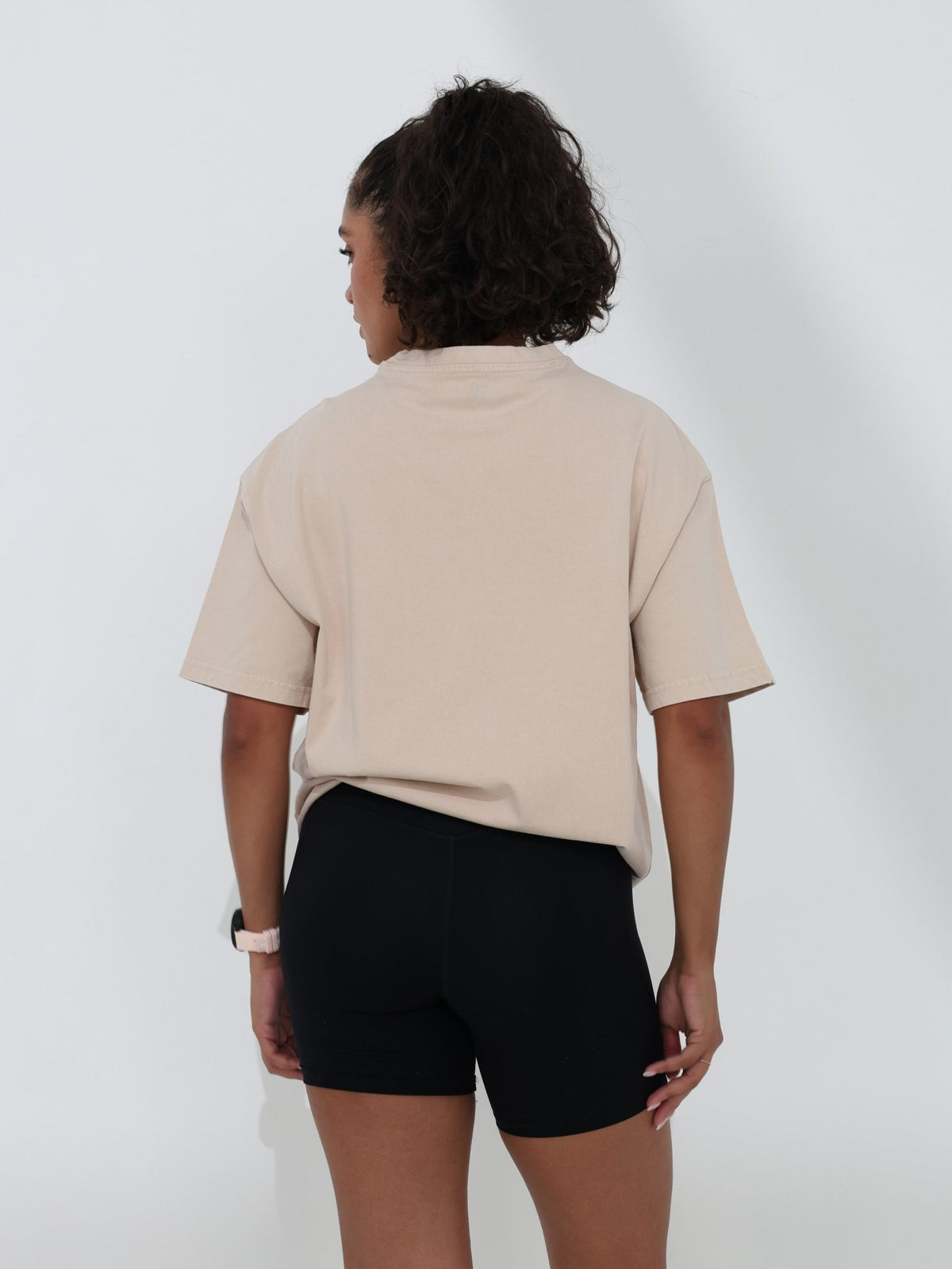 Oversized Wash T-Shirt - Beige - MohukiST-Shirts