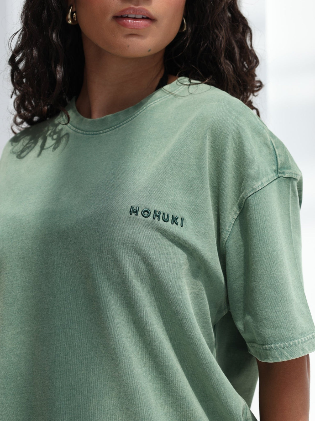 Oversized Wash T-Shirt - Green - MohukiST-Shirts