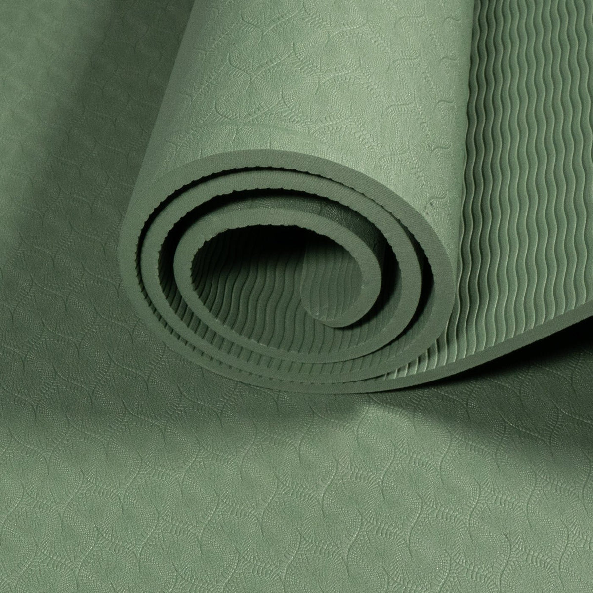 Yoga Mat TPE - 6mm - Olive - MohukiYoga Mat