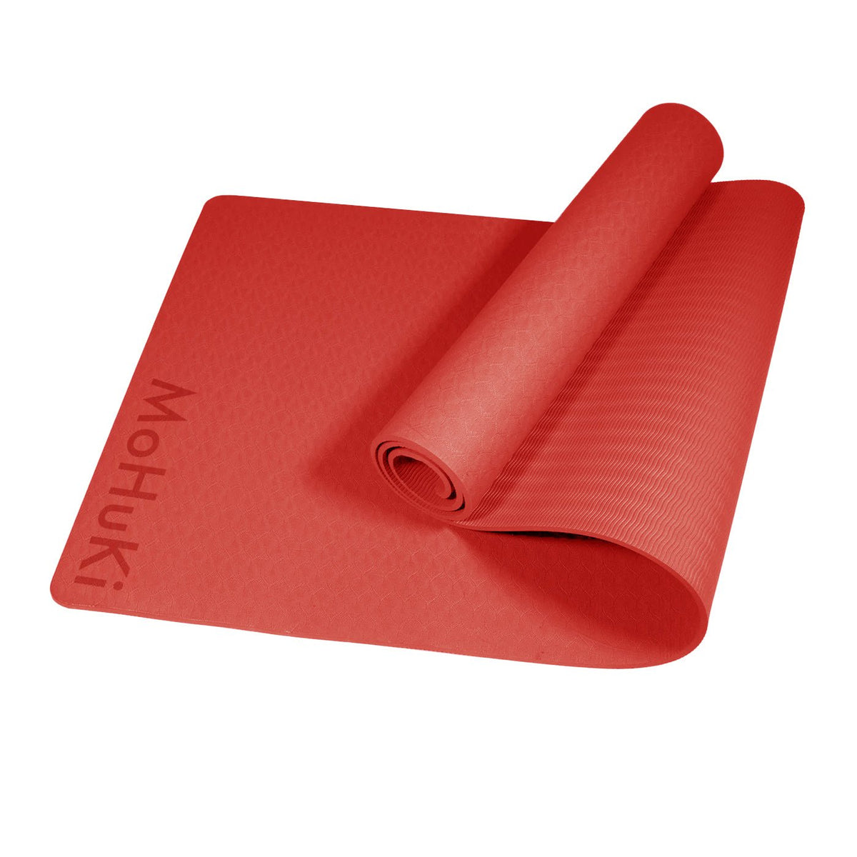Yoga Mat TPE - 6mm - Red - MohukiYoga Mat