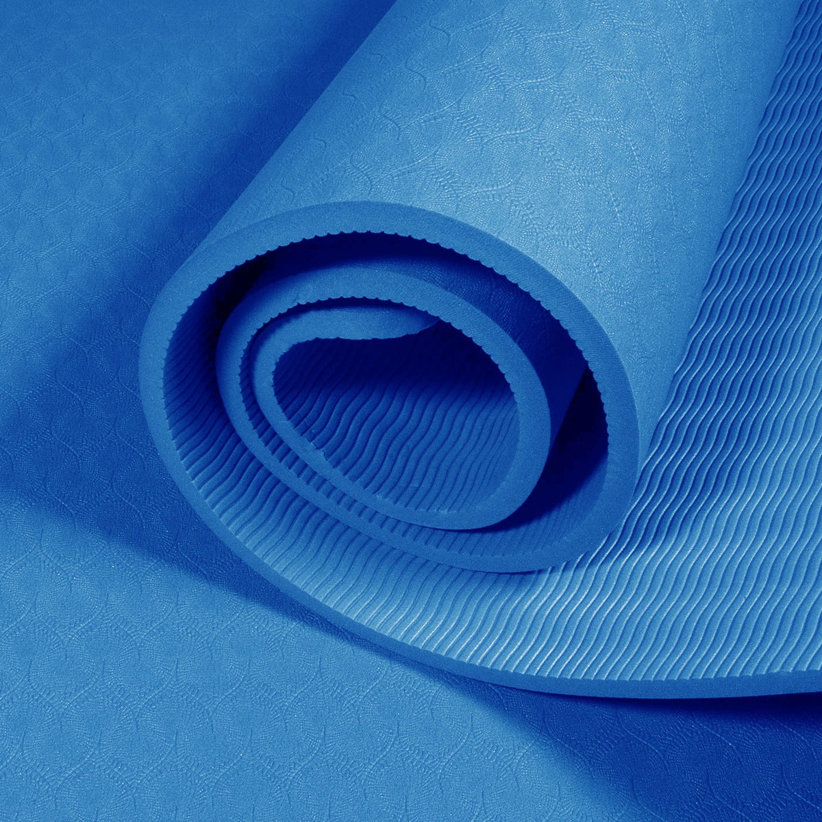 Yoga Mat TPE - 8mm - Blue - MohukiYoga Mat