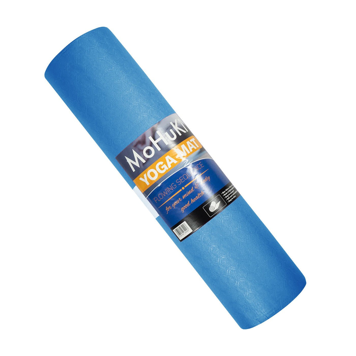 Yoga Mat TPE - 8mm - Blue - MohukiYoga Mat