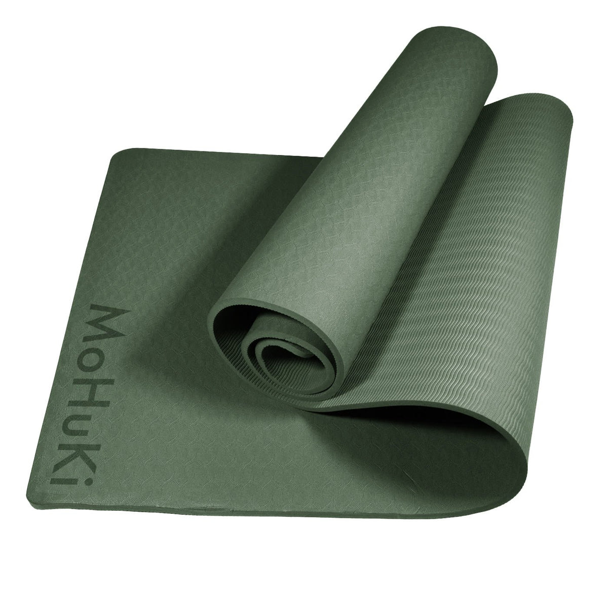 Yoga Mat TPE - 8mm - Olive - MohukiYoga Mat
