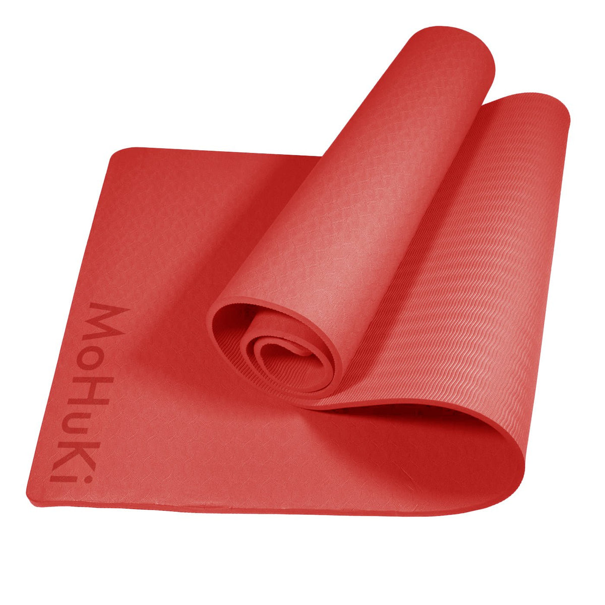 Yoga Mat TPE - 8mm - Red - MohukiYoga Mat