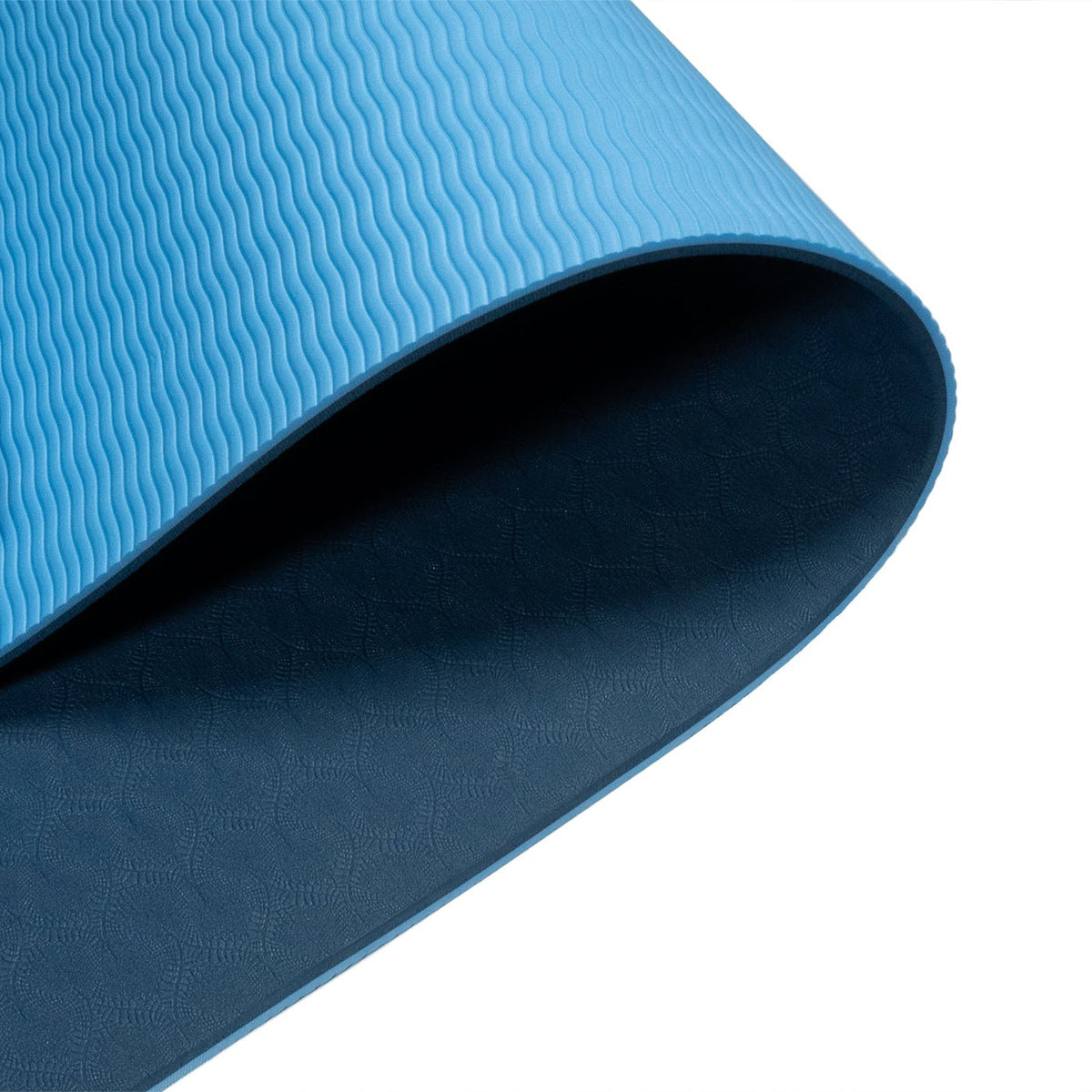 Yoga Mat TPE DUAL Color - 6mm - Blue/Navy - MohukiYoga Mat