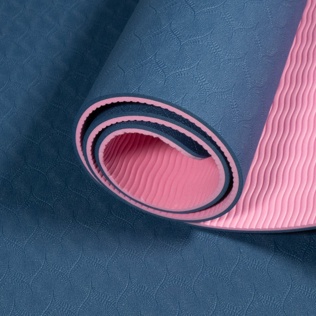 Yoga Mat TPE DUAL Color - 6mm - Pink/Blue - MohukiYoga Mat